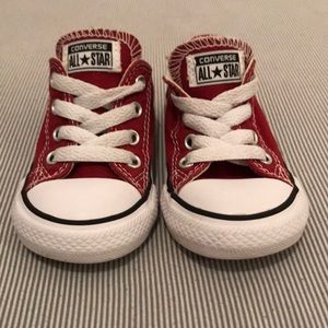 Dark Red/Burgundy Converse for Infant Size 6